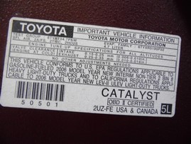 2006 Toyota Tundra SR5 Burgundy Crew Cab 4.7L AT 2WD #Z21673